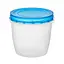 Пластиковые контейнеры для еды круглые PP 1 л с закручивающейся крышкой – набор 5 шт 88323 - миниатюра 6