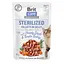 Вологий корм для кастрованих котів Brit Care Adult Sterilised Hearty Duck & Tender Turkey 85 г (качка та індичка в желе) - мініатюра 1