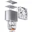 Кулер для процесора Jonsbo HX6240 White (HX6240 White) - мініатюра 9