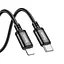 Кабель HOCO Type-C to Lightning Radiance charging data cable X91 3 метри чорний - мініатюра 8
