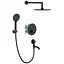 Душова система прихованого монтажу з термостатом Koer KB-67012-05 KR4729, Чорний матовий - мініатюра 1
