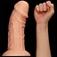 Реалістичний фалоімітатор на присосці LoveToy Realistic 24 см тілесний - мініатюра 3