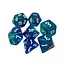 Набір кубиків Double Color Glitter 7 Dice Set - Blue-Aqua , 7 шт. (g7dglitdc01) - мініатюра 1