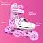Ролики Neon Inline Skates Размер 30-33 Розовый - миниатюра 4