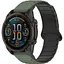 Ремешок DK CDK для Garmin Forerunner 965 22mm Silicone Shaped Magnetic Band (019626) (green / black) - миниатюра 2
