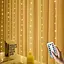 Гирлянда штора LED Star Sun Lamp большие капли росы 3х2.5 метра 200 led c пультом - миниатюра 1
