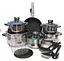 Набор кастрюль Bohmann BH2000MRB из нержавеющей стали 20 предметов - миниатюра 2