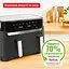 Мультипіч Tefal Dual EasyFry&Grill AirFryer чорний 2700 Вт (EY905B10) - мініатюра 3