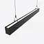 Двосторонній лінійний LED світильник 75Вт чорний - мініатюра 1