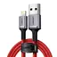 Кабель Ugreen US293 Alu Case Braided Lightning Cable 1 м (красный) (80635) - миниатюра 1