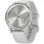 Гибридные смарт-часы Garmin vivomove Trend Silver с силиконовым ремешком - миниатюра 1