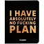 Блокнот для планирования Orner I have absolutely no plan черный - миниатюра 1