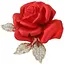Брошь Роза красная (84946781) - миниатюра 1