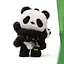 М'яка іграшка Pop Mart Skullpanda Серія Lazy Panda колекційна (SPLP-01) - мініатюра 8