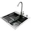 Комплект мойка + смеситель Romzha Arta Nova U-450 BL (A) - миниатюра 1