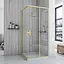 Душевая кабина Rea City 90x90 brushed gold REA-K6443, Универсальная, прозрачная, золотая - миниатюра 2