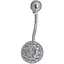 Срібна сережка для пірсингу пупка Ірій. 6021 - мініатюра 1