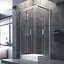 Душевая кабина Am.Pm Gem 100x80 см без поддона хром W90UG-404-100280-MT, Универсальная, прозрачная, хром - миниатюра 3