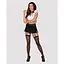 Эротический костюм секретарши Obsessive Secretary suit 5pcs black L/XL черно-белый - миниатюра 3