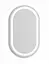 Дзеркало Volle Luna Ovalado овальне вертикальне 70x80 см, з підсвічуванням по контуру, з підігрівом, сенсорним вимикачем хром 1648.55148700, Хром - мініатюра 1