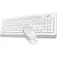 Комплект (клавіатура + миша) A4Tech F1010 USB White (F1010 (White)) - мініатюра 3