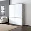 Шкаф для одежды Vays, со штангой и полками, комплект из 2 шкафов R10+R24 Бетон-Белый фасад - миниатюра 1