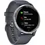 Спортивные часы Garmin Venu Silver Stainless Steel Bezel w. Granite Blue and Silicone B. (010-02173-01/010-02173-03) - миниатюра 3