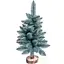 Ялинка штучна Hvoya Elegant настільна 65 см на пеньочку блакитна - мініатюра 1