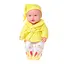 Детский игровой пупс в пижаме 252-A(Yellow) 36 см, звук, желтый - миниатюра 1