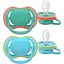 Пустушка Philips Avent Ultra Air 6-18 міс. 2 шт. блакитна з зеленим (SCF087/10) - мініатюра 1