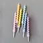 Свеча цветная спираль 6 шт 7,5 см, IDEA8-P38 - миниатюра 4