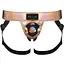 Труси для страпона Strap-On-Me Leatherette Harness Curious Holographic Rose Gold - мініатюра 1