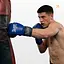 Боксерские перчатки Everlast 8 унций (8 oz) синие - миниатюра 2
