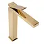 Смеситель для умывальника Rea Duet gold золотой высокий REA-B4415 Золотой - миниатюра 4