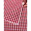 Скатертина в клітинку для столу Зефір 110х110 см (+ 2 серветки 30х40) Червона - мініатюра 10