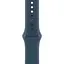 Смарт-годинник Apple Watch SE 2 GPS 44mm Silver Aluminium Case with Storm Blue Sport Band S/M (MREC3) - мініатюра 3