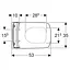 Унитаз подвесной Geberit Selnova Rimfree Square 501.961.00.1 с сидением Soft Close Click2Clean, Белый - миниатюра 4