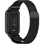 Ремешок DK CDK для Xiaomi Redmi Smart Band 3 Metal Milanese Loop Magnetic (018854) (black) - миниатюра 3