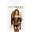Бодістокінг з флористично-геометричним орнаментом Penthouse - Top-Notch Black S/L - мініатюра 3