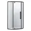 Душова кабіна Eger A Lany 90x90 п'ятикутна без піддону 599-552/1 Black - мініатюра 1