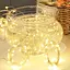 Гирлянда штора Роса 8х1.5м микродиод 600 Led лампочек, 40 нитей 220В (Золотистый свет) - миниатюра 3