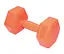 Гантели композитные PowerPlay 4124 Hercules 2*1 кг Оранжевые 2 шт (PP_4124_1kg_2in) - миниатюра 3