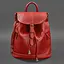Шкіряний жіночий рюкзак Олсен червоний - мініатюра 11