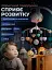 Дитячий мобіль на ліжечко карусель музична для немовлят з таймером проектором з пультом подарунок wtoys колискові мелодії рожевий  - мініатюра 8