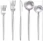 Набор столовых приборов серебристый из нержавеющей стали 18/10 на 5 предметов. - миниатюра 2