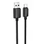 Дата кабель Hoco X113 Beneficio USB to Type-C (1m) Black - мініатюра 1
