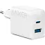 Зарядний пристрій Anker PowerPort 312 PowerIQ 2 виходи Type-C + USB біле - мініатюра 1