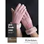 Перчатки женские теплые Friend Only Fashion Gloves розовые - миниатюра 4
