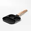 Порционная сковорода 3 секции фигурная сковорода Черный - миниатюра 2