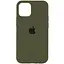 Чохол Silicone Case Full Protective (AA) для Apple iPhone 12 Pro / 12 (6.1) Зелений / Dark Olive - мініатюра 1